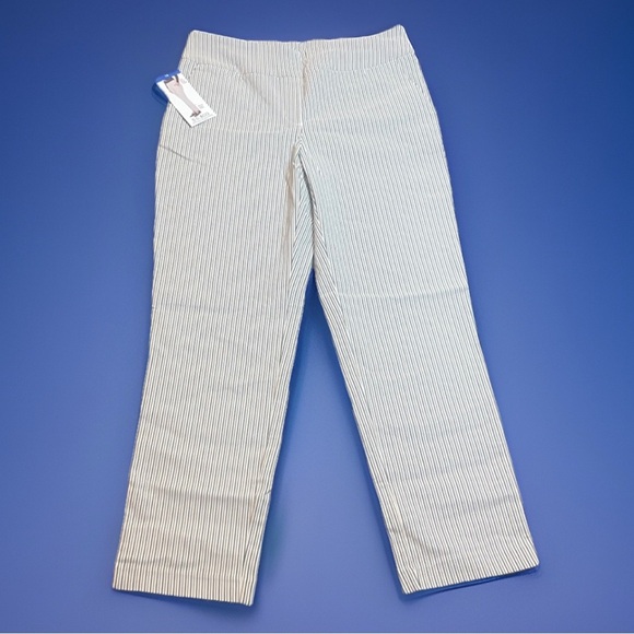 NWT S.C.&CO Striped Slim Leg Stretch Pants Medium sz 10 - Picture 12 of 12